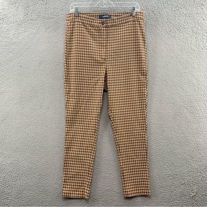 ModCloth Sophisticated Synergy Houndstooth Plaid Pull On Legging Pants Size 20